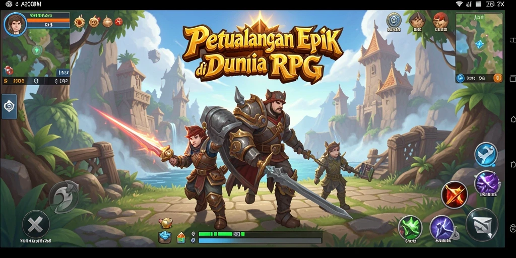 Gameplay RPG A200M yang menegangkan dan menarik.