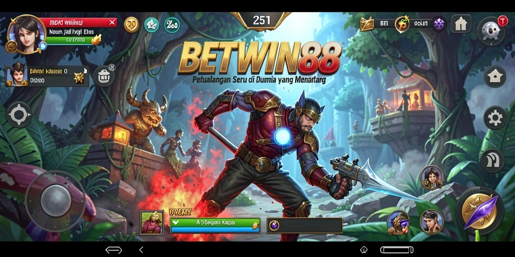 Tampilan gameplay BETWIN88 yang menampilkan aksi petualangan seru.