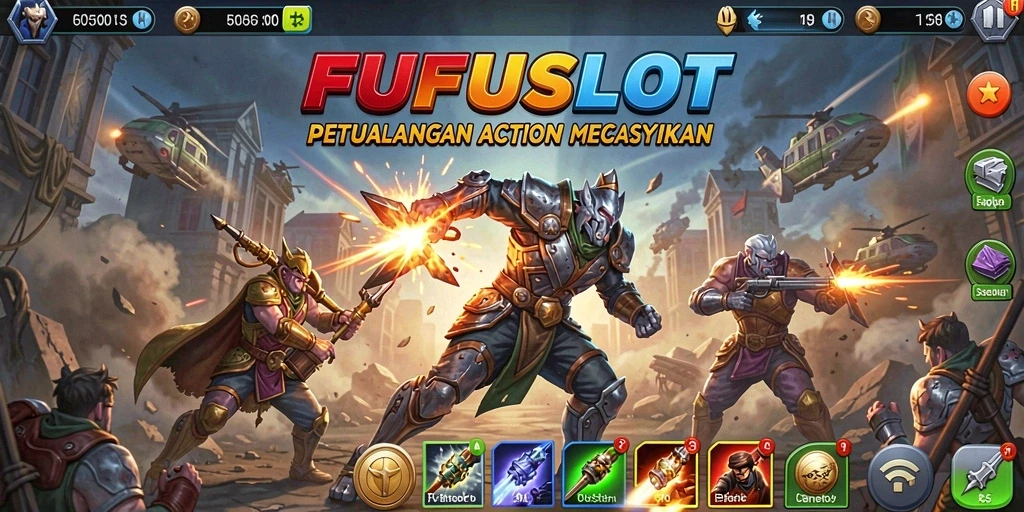 Tampilan gameplay intens dan mendebarkan FUFUSLOT yang menarik.