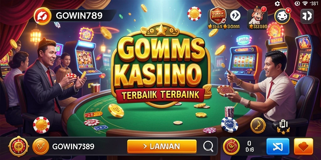 Screenshot utama GOWIN789 menampilkan aksi permainan Kasino yang mendebarkan.