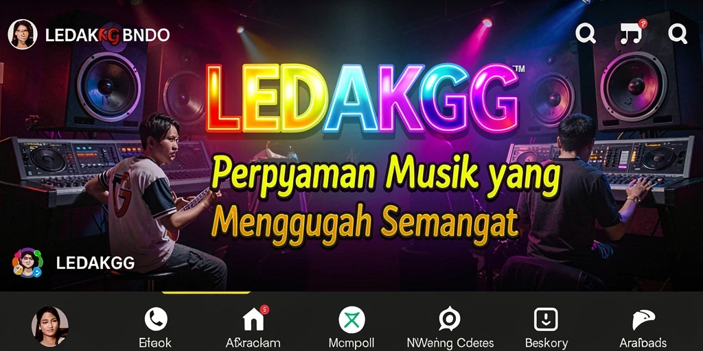 Gameplay LEDAKGG menampilkan tantangan musik yang seru dan interaktif.