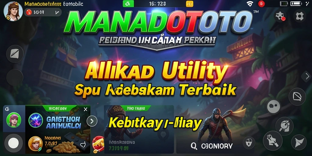Screenshot MANADOTOTO menampilkan antarmuka aplikasi Utility yang intuitif.