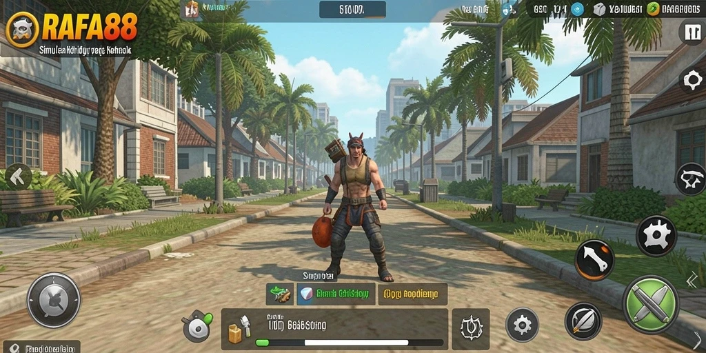 Tampilan menawan dari gameplay RAFA88 yang menggambarkan kehidupan virtual.