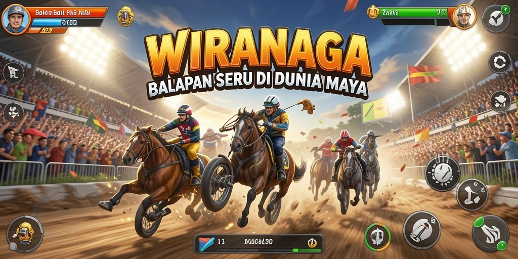 Gameplay seru balapan cepat di WIRANAGA dengan grafik memukau.